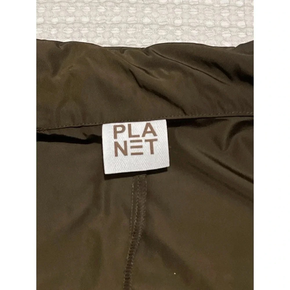 Planet By Lauren G  Jacket Women’s 1 US 4-8 Brown Nylon Button Pockets Lagenlook - Picture 11 of 15